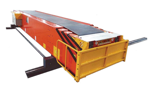 Track type telescopic conveyor